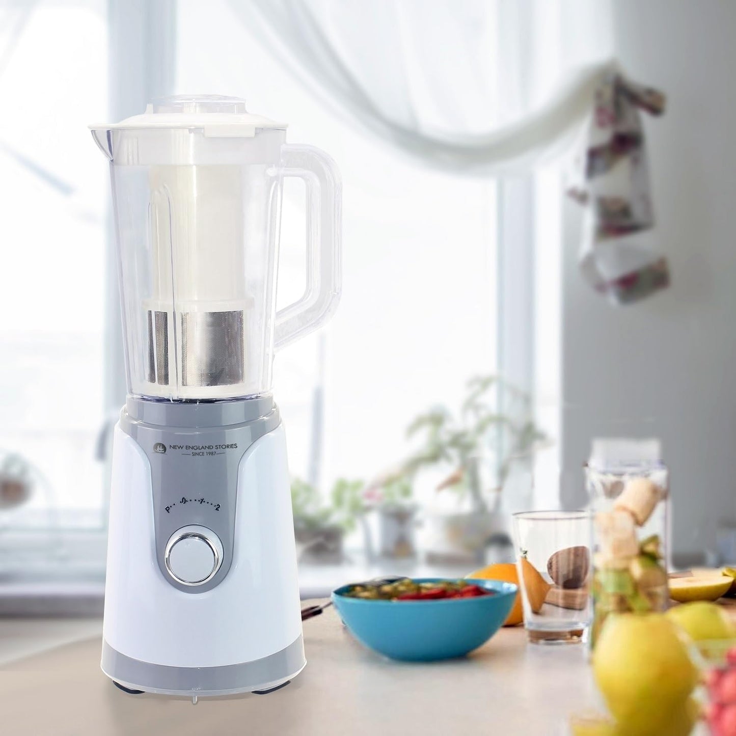 40oz Nut Milk Maker, Filterless Milk Machine with 8 Stainless Steel Blades - Multi-Function Plant-Based Milk Maker and Dairy-Free Beverages