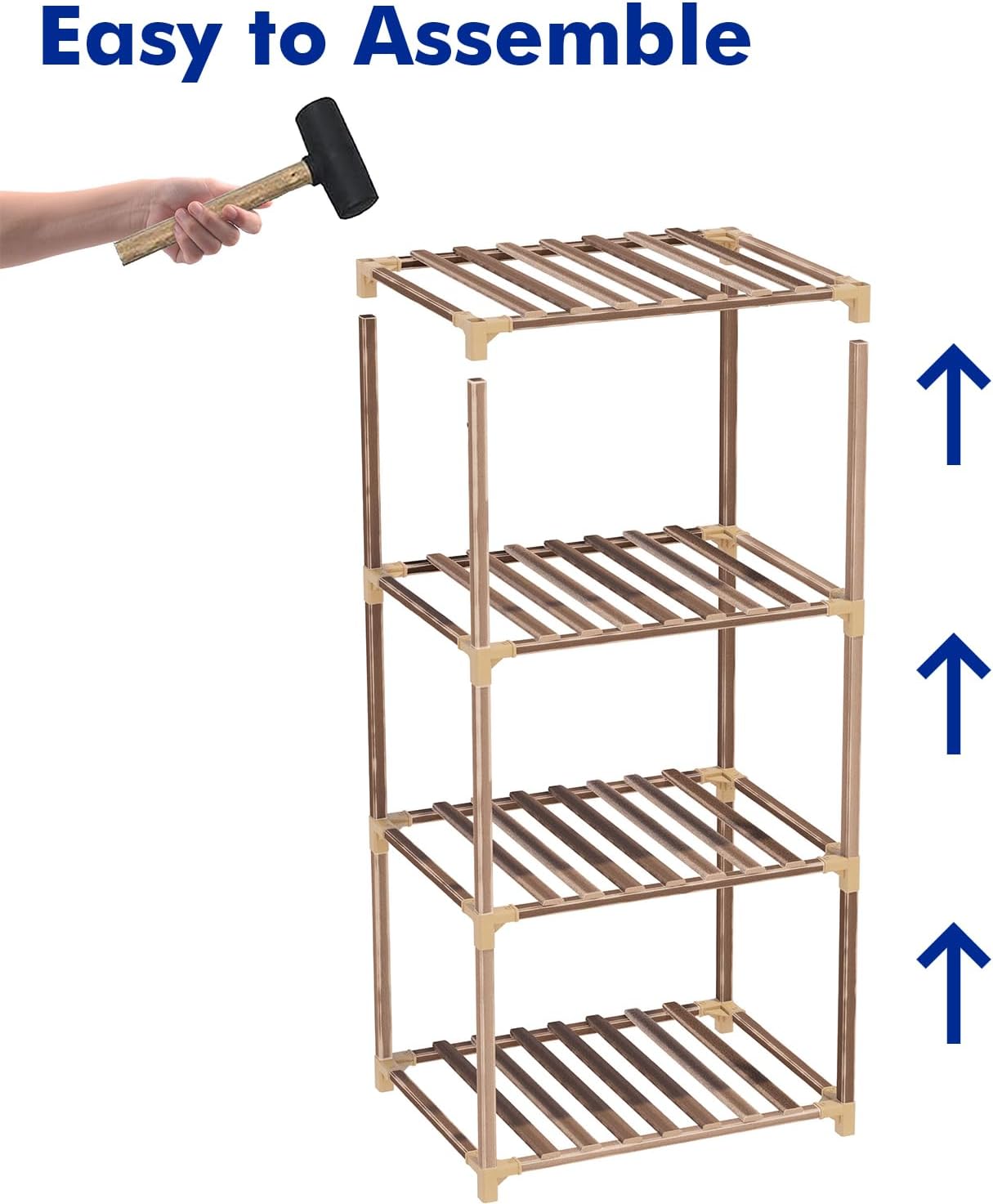 4-Tier Wooden Plant Stand for Indoor/Outdoor Use, Perfect for Living Room, Patio, or Balcony - Supports Multiple Plants, Ideal Gift for Plant Lovers
