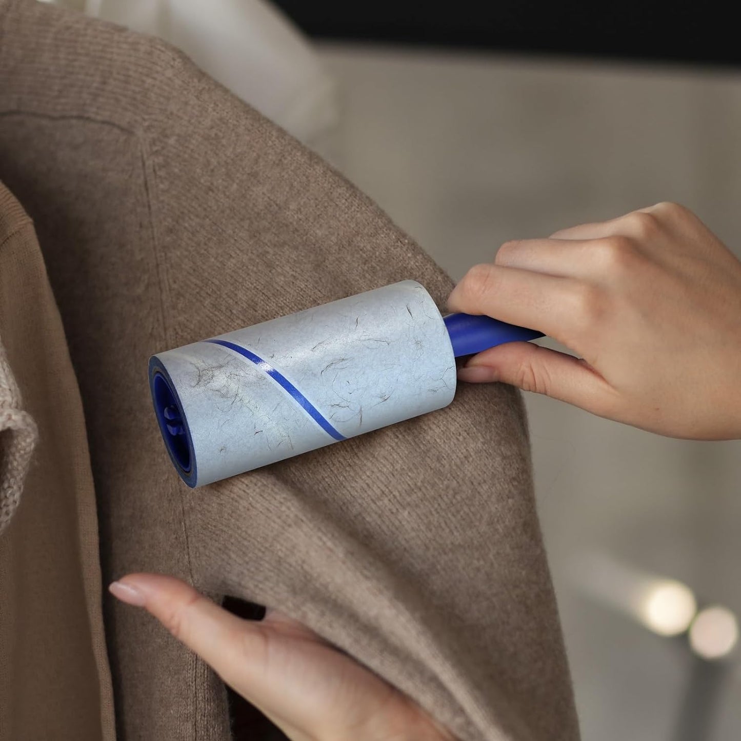 1200-Sheet Lint Roller Set – 6 Upgraded Handles + 6 Refills, Extra Sticky Pet Hair Remover for Clothes, Furniture & Carpet