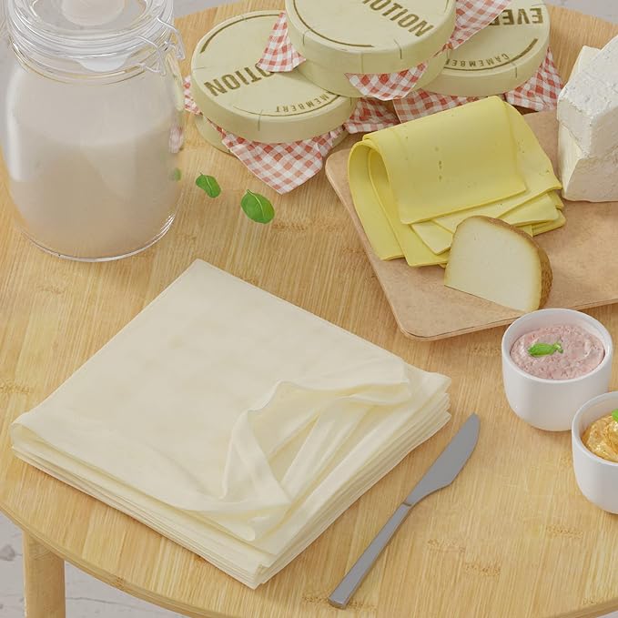 New England Stories Grade 100, 20x20 Inch Hemmed Organic Cheese Cloth Strainer