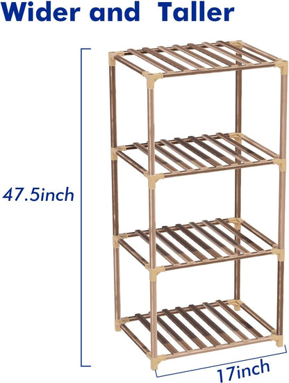 4-Tier Wooden Plant Stand for Indoor/Outdoor Use, Perfect for Living Room, Patio, or Balcony - Supports Multiple Plants, Ideal Gift for Plant Lovers