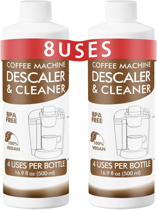 Descaling Solution for Keurig, Nespresso, Breville & More – 33.8oz Coffee Machine Descaler & Limescale Remover (8 Uses)