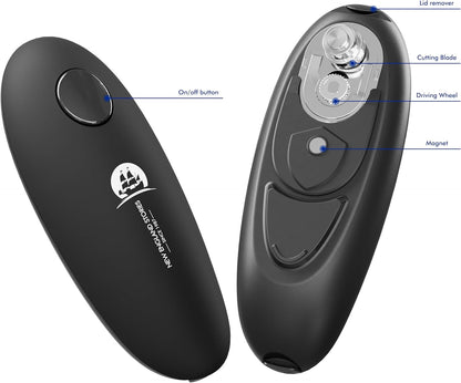 Auto Electric Can Opener – Hands-Free, Smooth Edge, Battery Powered