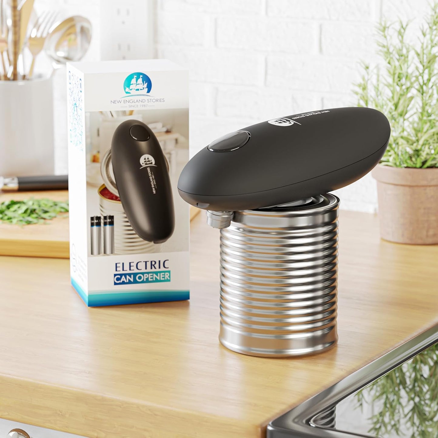 Auto Electric Can Opener – Hands-Free, Smooth Edge, Battery Powered