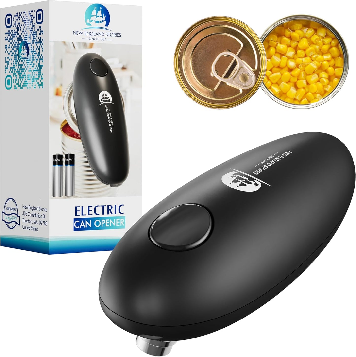 Auto Electric Can Opener – Hands-Free, Smooth Edge, Battery Powered