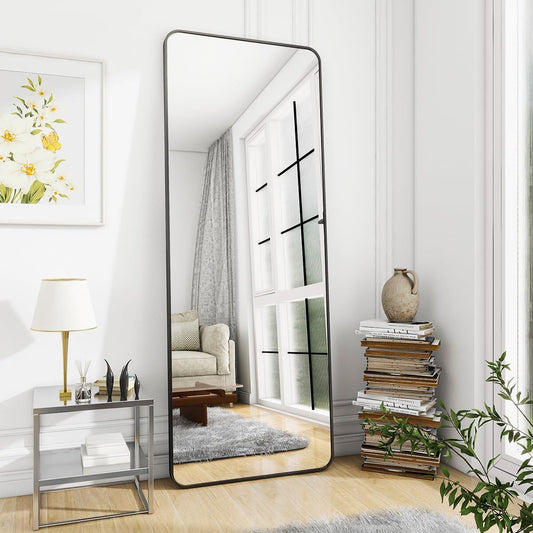 Rounded full-length mirror, Leaning Against Wall Dressing Room Mirror Full Length