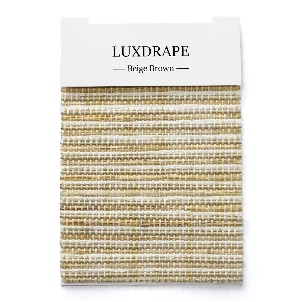 LUXDRAPE Bamboo Shades Swatch Set 12 Bamboo Samples plus Edge Banding and Lining Pack for Custom Window Shades
