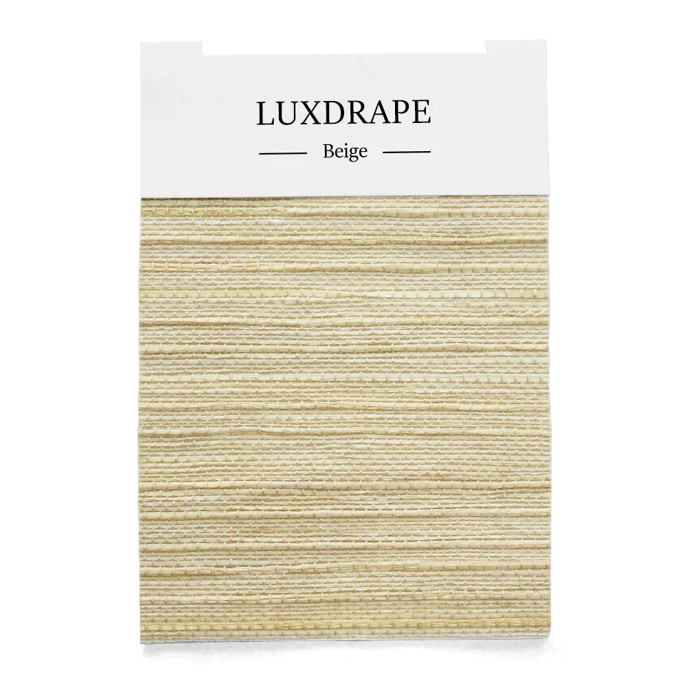 LUXDRAPE Bamboo Shades Swatch Set 12 Bamboo Samples plus Edge Banding and Lining Pack for Custom Window Shades