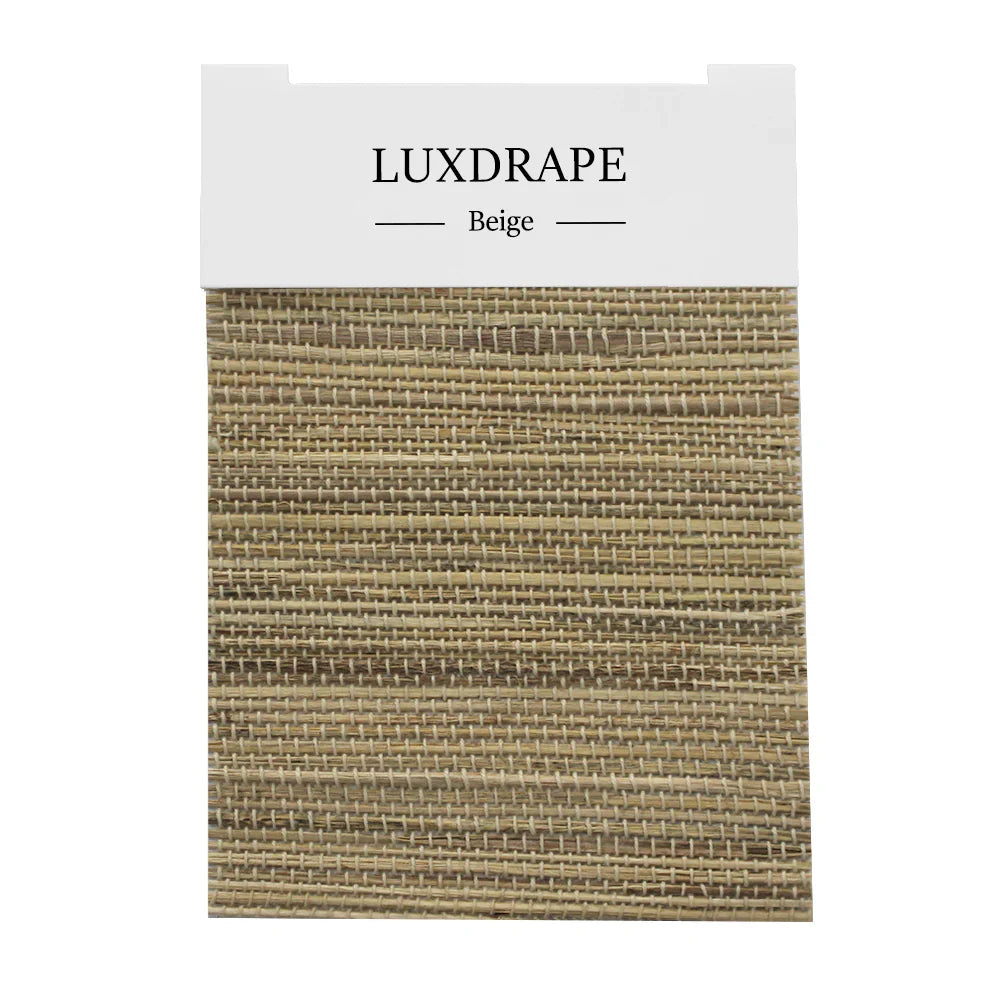 LUXDRAPE Bamboo Shades Swatch Set 12 Bamboo Samples plus Edge Banding and Lining Pack for Custom Window Shades
