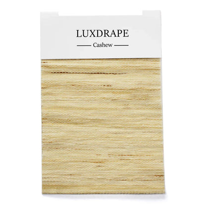 LUXDRAPE Bamboo Shades Swatch Set 12 Bamboo Samples plus Edge Banding and Lining Pack for Custom Window Shades