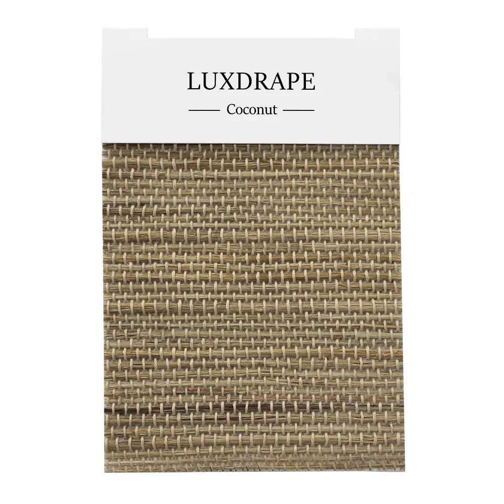 LUXDRAPE Bamboo Shades Swatch Set 12 Bamboo Samples plus Edge Banding and Lining Pack for Custom Window Shades
