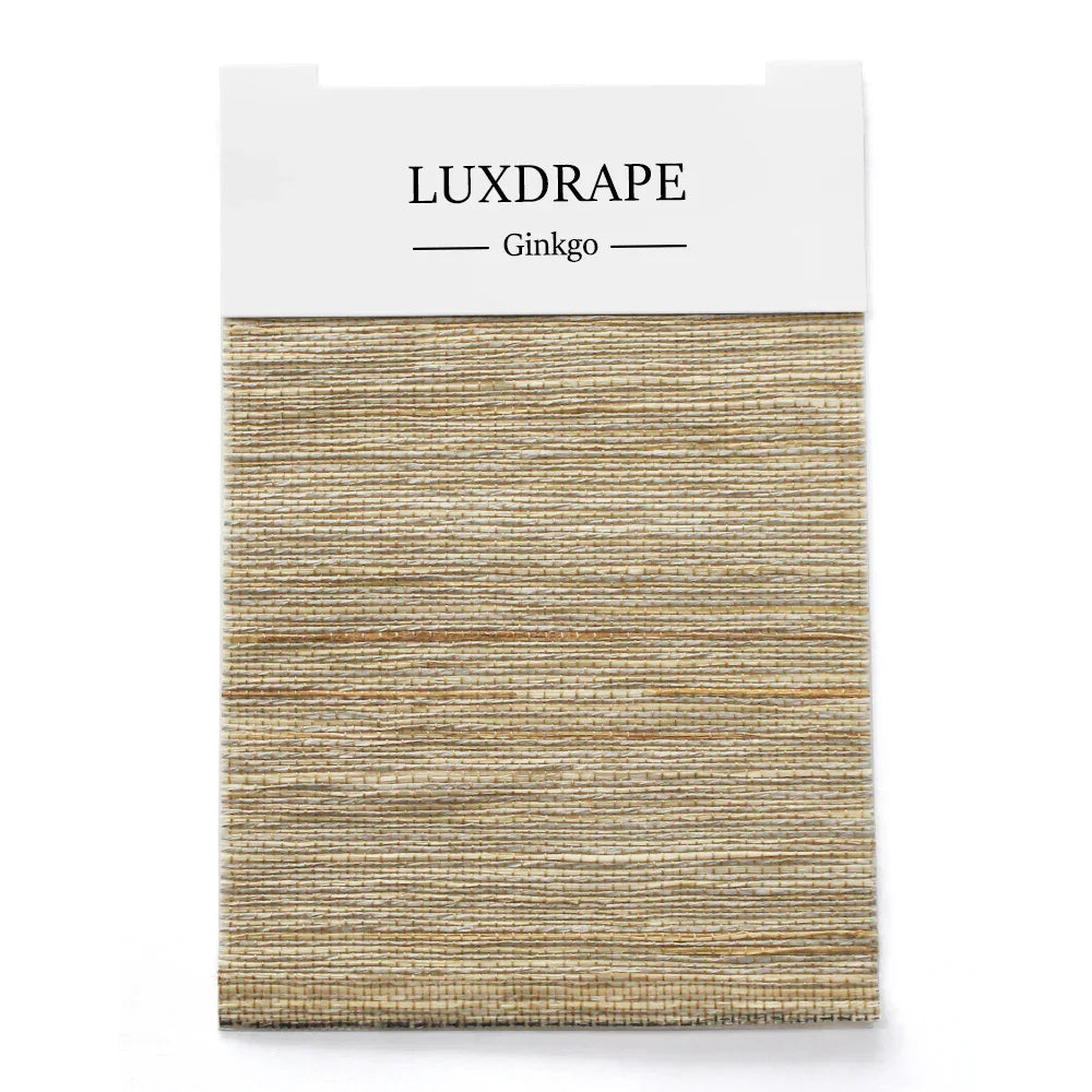 LUXDRAPE Bamboo Shades Swatch Set 12 Bamboo Samples plus Edge Banding and Lining Pack for Custom Window Shades
