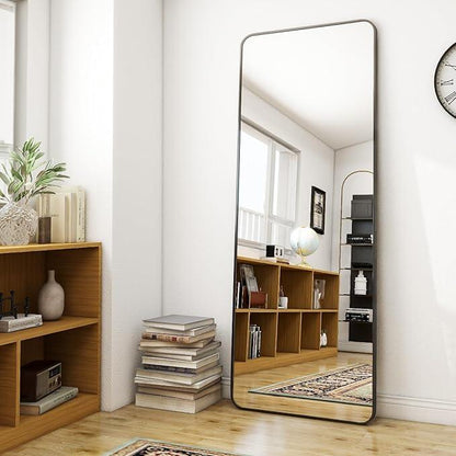 Rounded full-length mirror, Leaning Against Wall Dressing Room Mirror Full Length