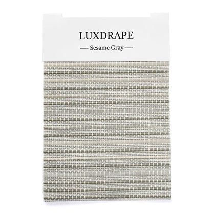 LUXDRAPE Bamboo Shades Swatch Set 12 Bamboo Samples plus Edge Banding and Lining Pack for Custom Window Shades