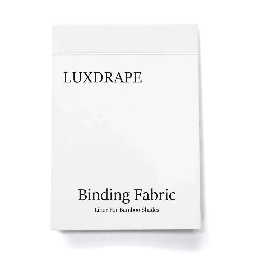 LUXDRAPE Bamboo Shades Swatch Set 12 Bamboo Samples plus Edge Banding and Lining Pack for Custom Window Shades