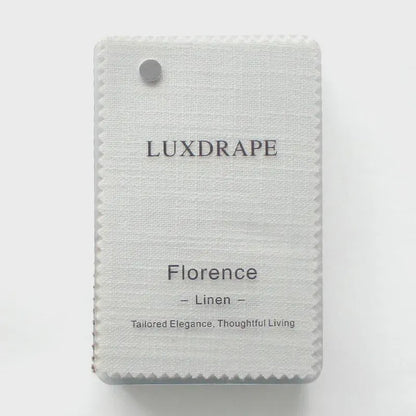 LUXDRAPE Florence Linen Fabric Swatch Booklet 24 Color Samples for Custom Curtains and Drapes