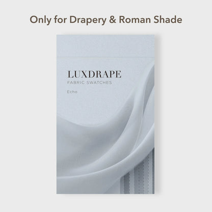 LUXDRAPE Echo Blackout Lining Fabric Sample Pack for Custom Curtains Light Blocking and Privacy Drapes