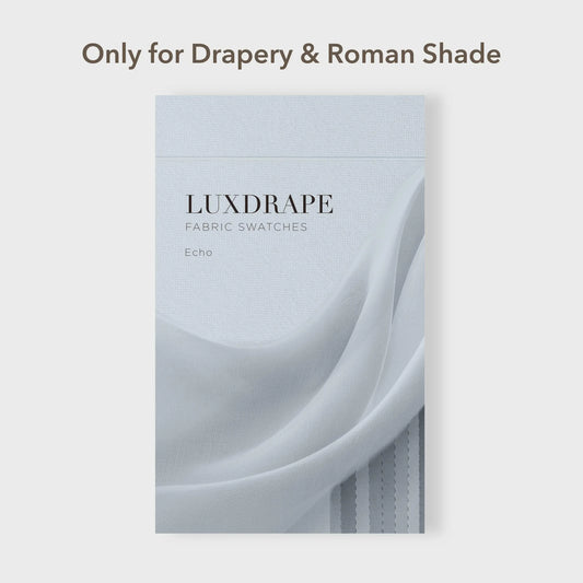 LUXDRAPE Echo Blackout Lining Fabric Sample Pack for Custom Curtains Light Blocking and Privacy Drapes